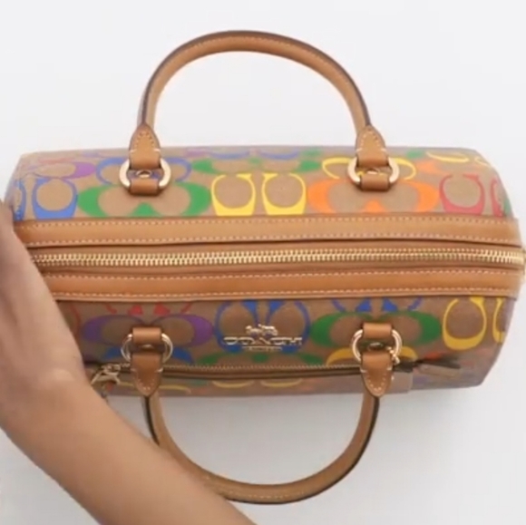 NWT Coach Rainbow Signature Purchase Bag - Picture 6 of 11
